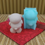 Молд силиконовый 3D "Мишка с бабочкой" №1636/5