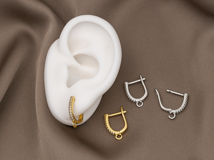 Швензы "Дорожка" 18мм, со стразами (уценка)