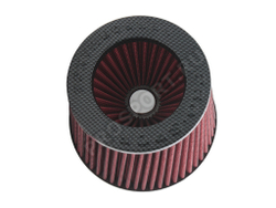 Фильтр воздушный нулевого сопротивления TORNADO, красный/карбон D70мм