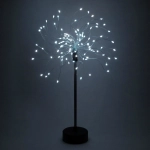 Фигура световая «Искра» 49 см с пультом, 100 ламп LED, 8 режимов на батарейках + USB питание, Белый