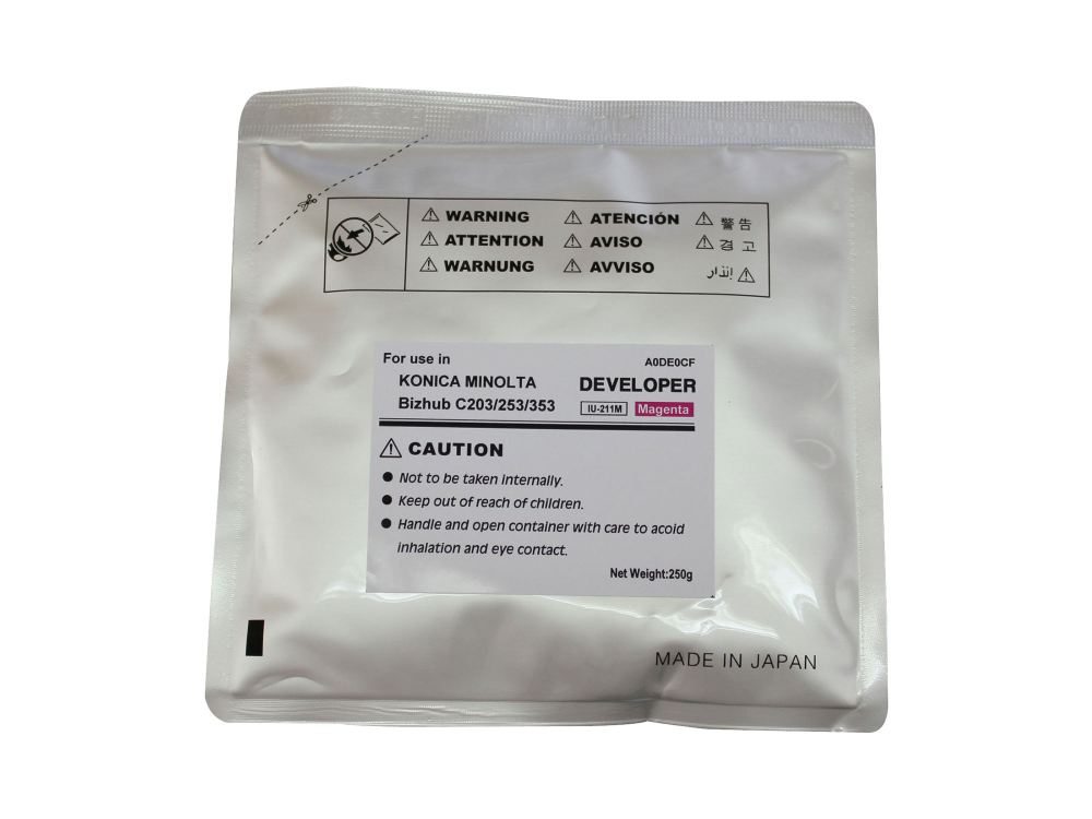 Девелопер для KONICA MINOLTA Bizhub C200/C203/C253/C353 (CET) Magenta, 250г/пак, 75000 стр., CET6826