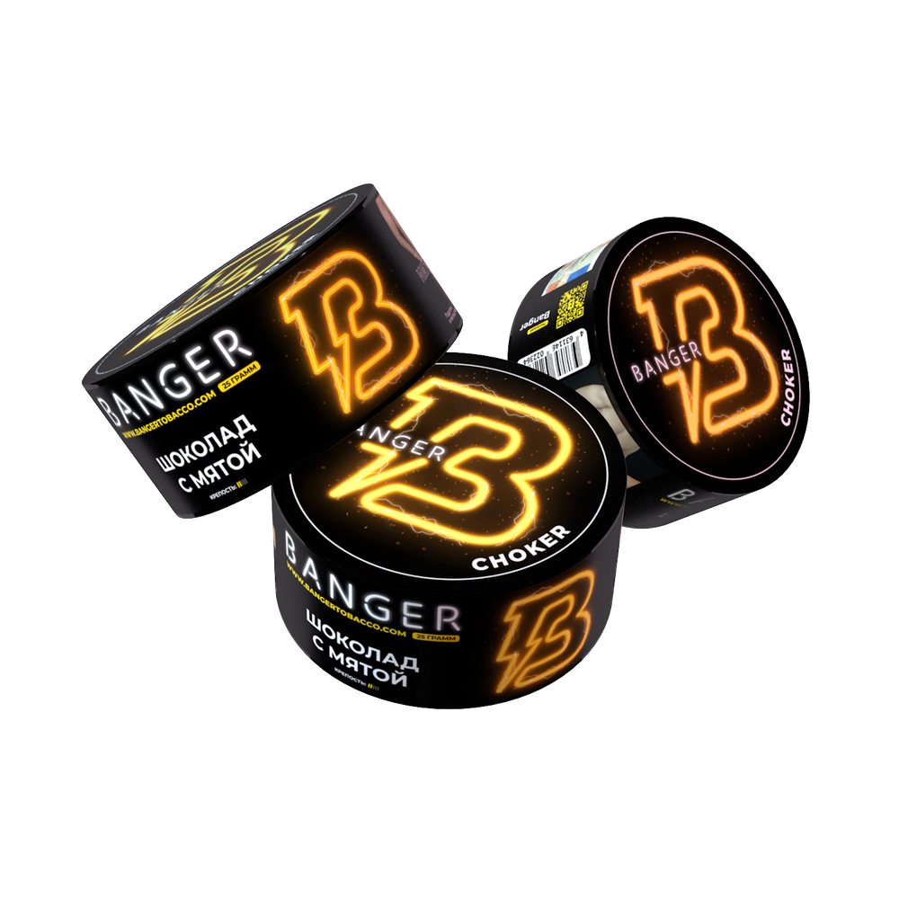 М. Табак для кальяна Banger  Choker (Шоколад, мята) 25 гр.