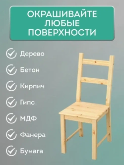 Матовая белая краска для мебели и декора без запаха