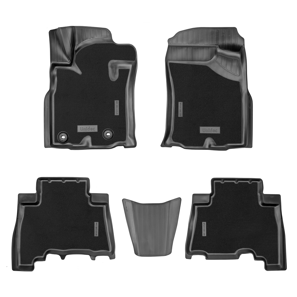 Ковры в салон Norplast/Unidec для Toyota LC-150 Prado (2013-), Черный, 5 мест, арт.NPA11-C88-488-CM