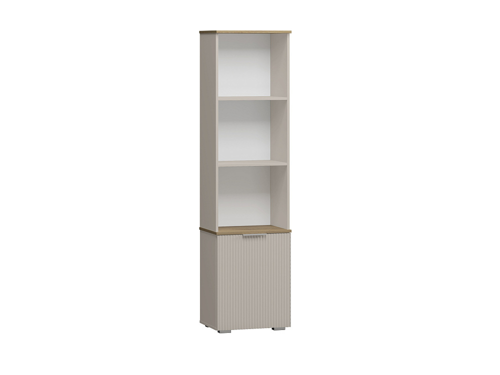 Стеллаж Салерно 1 (МДФ) SF-022 Сантьяго Кашемир 5981 BS 49*36*190 см, Бежевый   Фиеста