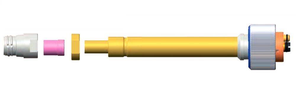 673P001050 Гусак 0° для сварочной ROBO-горелки RM 72W TBi