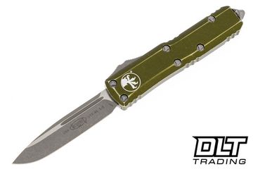 Автоматический нож Microtech MT_231-10DOD UTX-85 S/E, алюм. рук-ть зелен. Distressed, клинок стоунвош