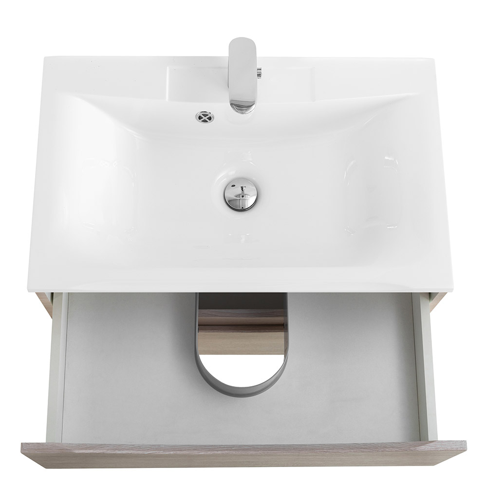 Тумба подвесная с раковиной BelBagno MARINO-650-2C-SO-RG-P