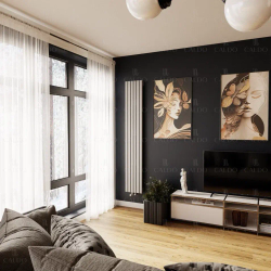 Дизайн-радиаторы Cube 500мм с боковым подключением