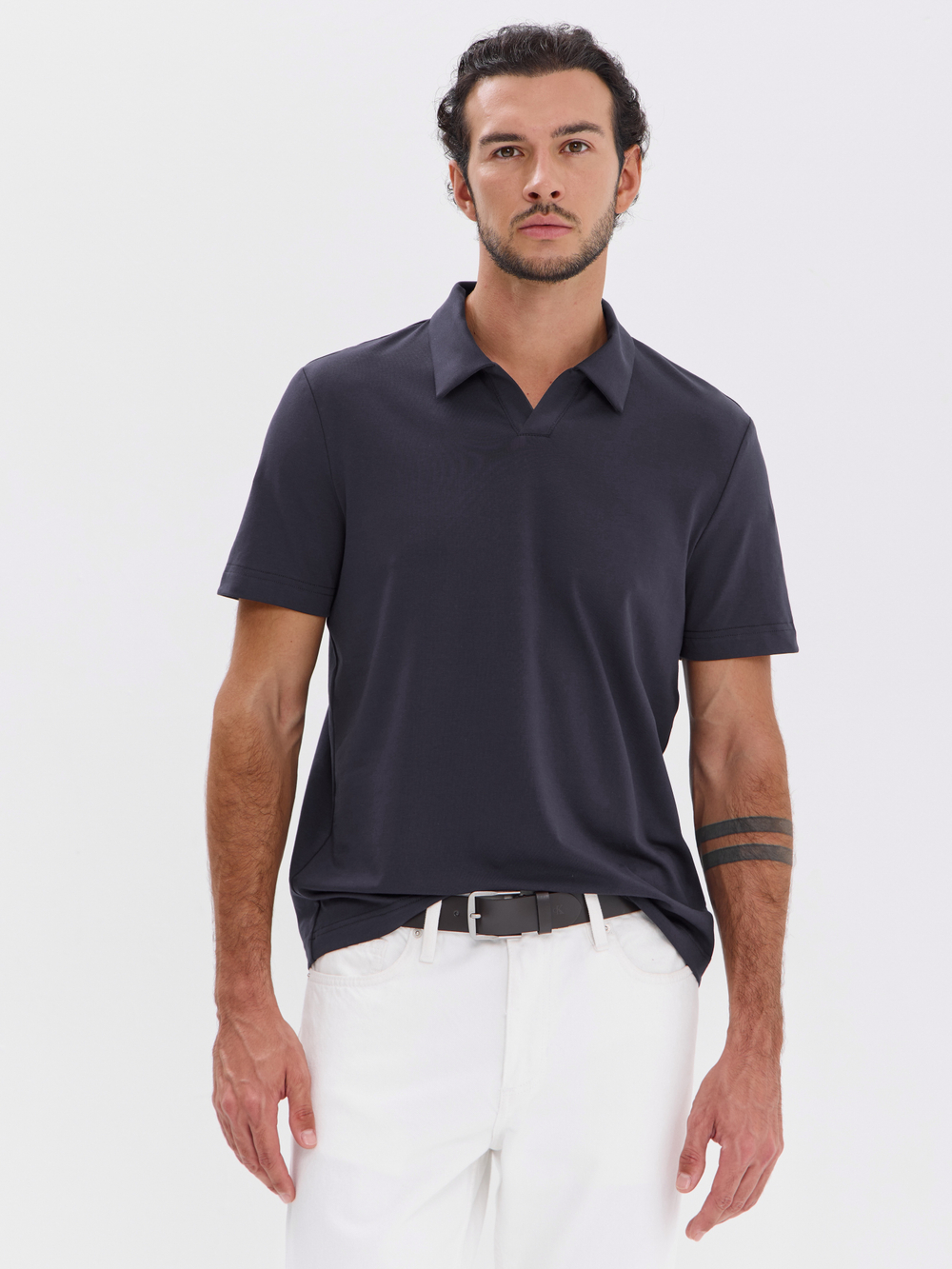 Футболка-поло трикотажная повседневная