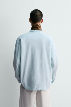 ZARA Х HARRY LAMBERT ФУТБОЛКА С ИЗОБРАЖЕНИЕМ МИСТЕРА СМИТА, ГОЛУБОЙ