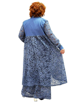 Платье-рубашка с кружевом Весенний ручей