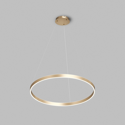 Светильник подвесной RAYDIA, 40 Вт, 3000–4000К, ?600?1500 мм, металл+акрил, матовое золото, свет вве