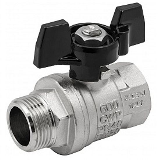 Кран шаровой Elsen Strong T 1/2" НР/ВР полнопроходной, ручка-бабочка (EV12.2201)