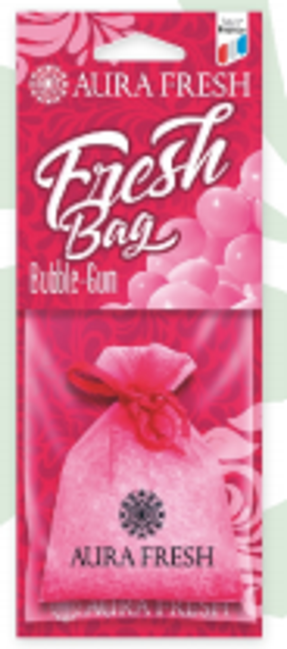 Аром-р AURA FRESH FRESH BAG BUBBLE GUM Ароматизатор воздуха мешочек