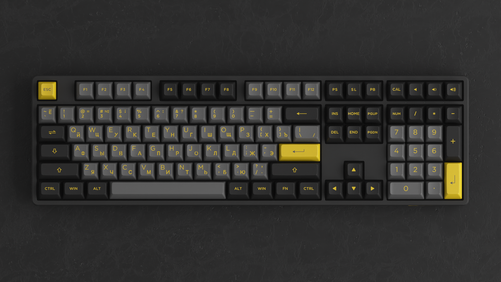 Игровая механическая клавиатура AKKO 5108S ASA Black&amp;Gold CS Jelly Purple