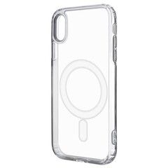 Силиконовый чехол с магнитом (MagSafe) Clear Case для iPhone X, Xs (Прозрачный)