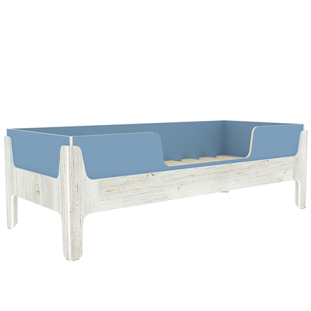 Кровать односпальная КарИВи Лотос Винтерберг Светло-синий, голубой