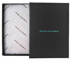 Чехол для кредитных карт Piquadro Black Square PU1243B3R/N черный натуральная кожа
