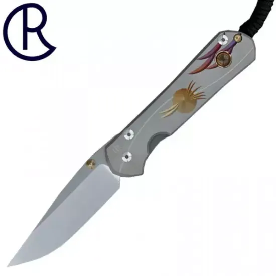 Складной нож Chris Reeve Large Sebenza L21UNCitrine с клинком из стали CPM-S35VN, рукоять титан