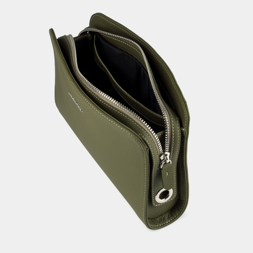 Сумка Emilie из кожи теленка, зеленого цвета