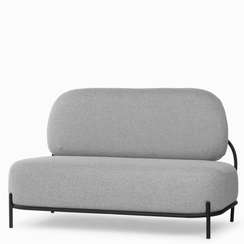 Двухместный диван Pawai 125 см, светло-серый