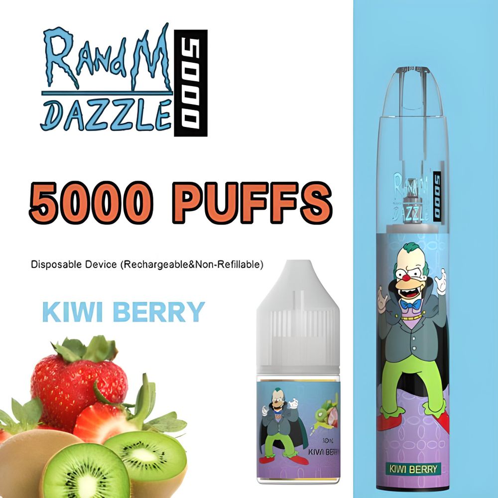 RandM Dazzle 5000 - Kiwi Berry (5% nic)