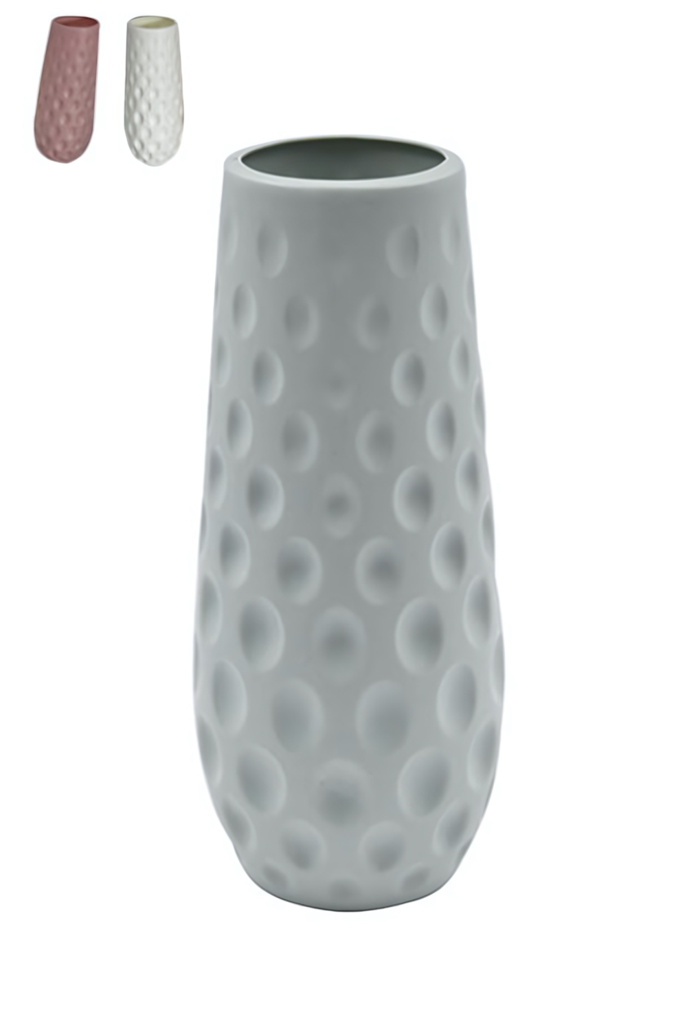 Ваза для цветов 23 см пластик МИКС