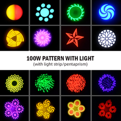 Вращающаяся голова Led Spot 100w + Strip, Big Topper