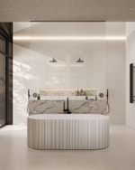 Ванна из искусственного камня ABBER Stein AS9653 белая матовая