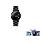 KANGOL Wormhole Concept Needle Free Black Hole Vintage Fashion Quartz Movement Metal Strap Watch Men"s Watches