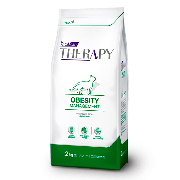 Сухой корм Vitalcan Therapy Feline Obesity Management, для снижения веса с курицей, для кошек, 2 кг