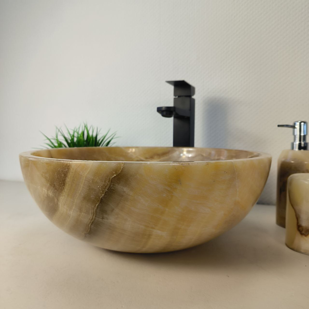Раковина из оникса Bowl Sunset BO-66083 40*40*15 из натурального камня