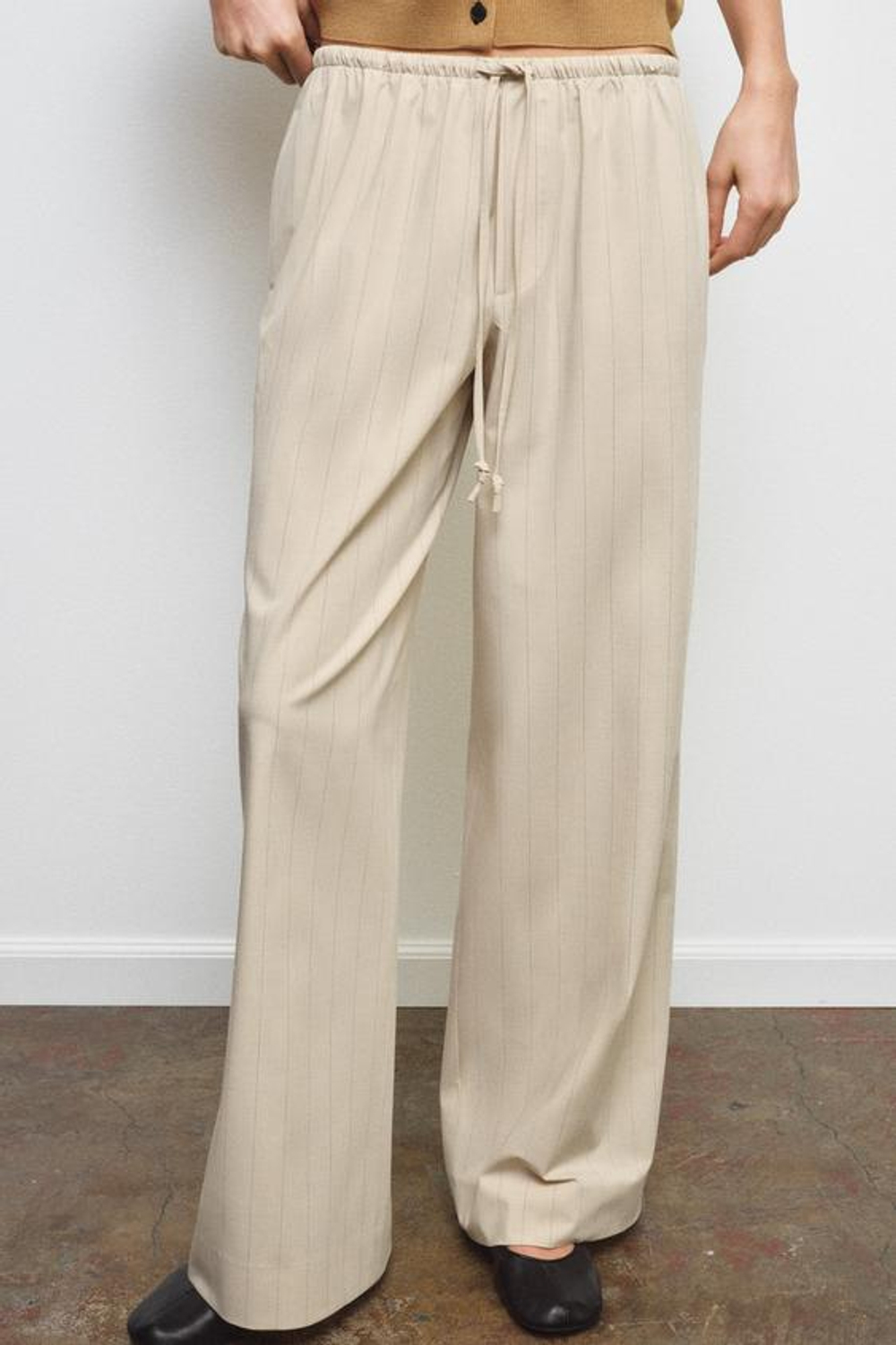 ZARA БРЮКИ В ПОЛОСКУ В ПИЖАМНОМ СТИЛЕ — ZW COLLECTION, ПОЛОСКИ