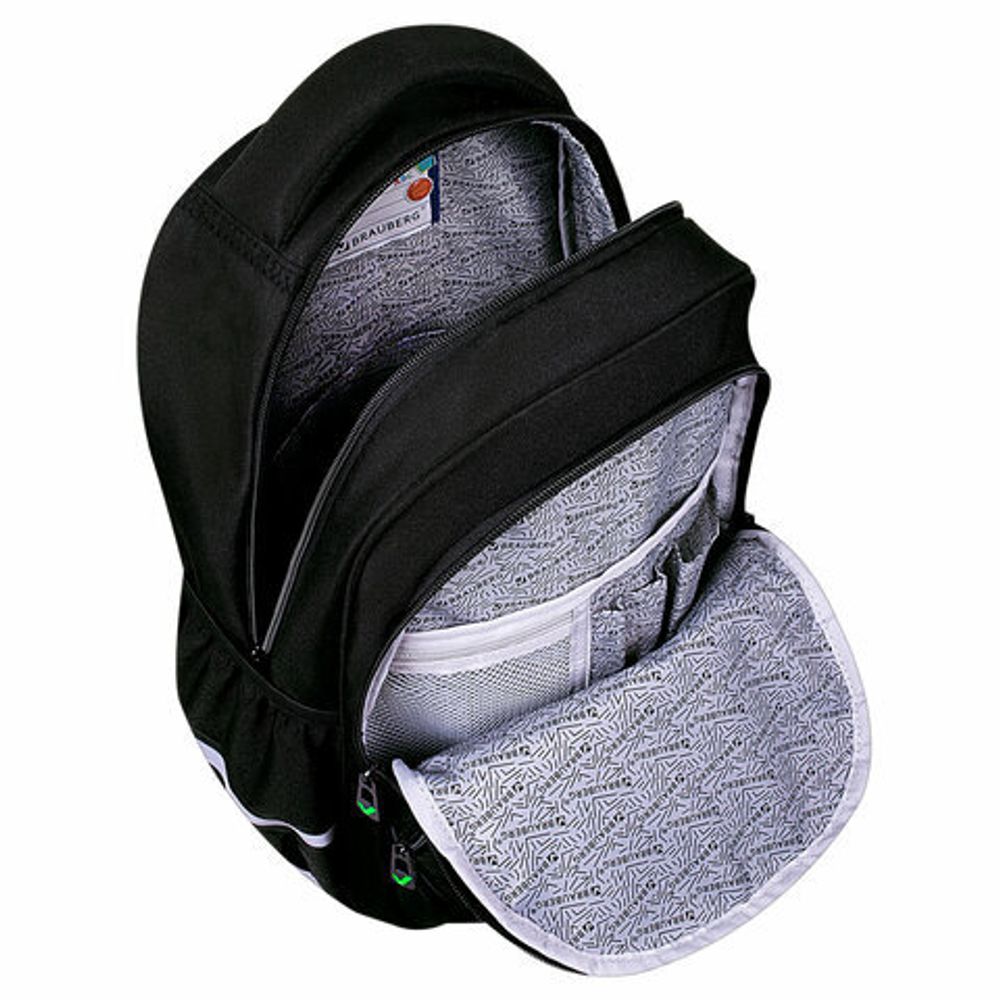 Рюкзак BRAUBERG MOTION, 2 отделения, 3 кармана, "Be cool", 41х28х17 см, 273116