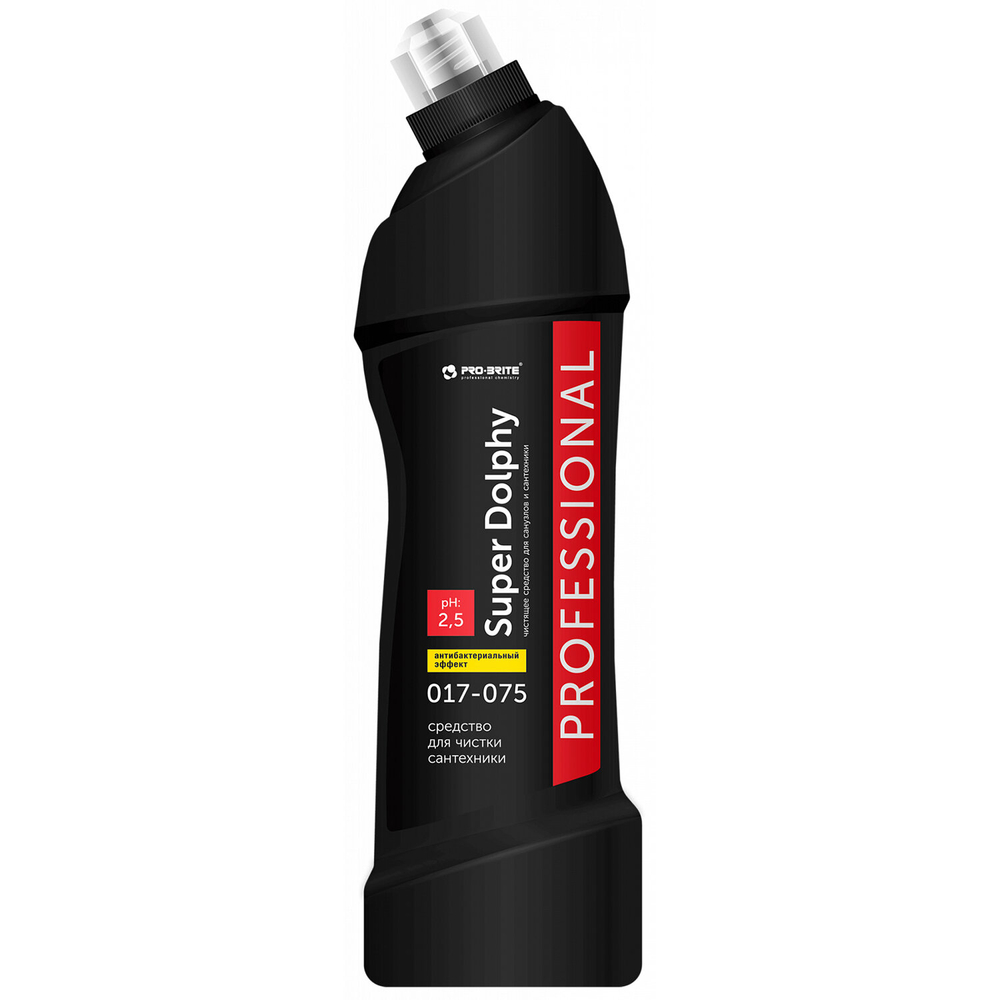 Средство для уборки санитарных помещений 750 мл, PRO-BRITE SUPER DOLPHY, кислотное, концентрат, 017-075