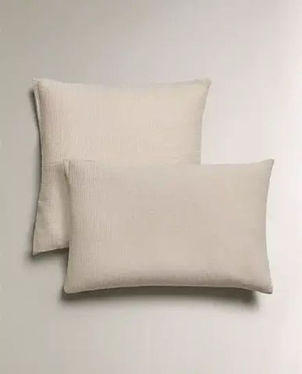 ZARA HOME ДЕТСКАЯ МУСЛИНОВАЯ НАВОЛОЧКА, СЕРЫЙ