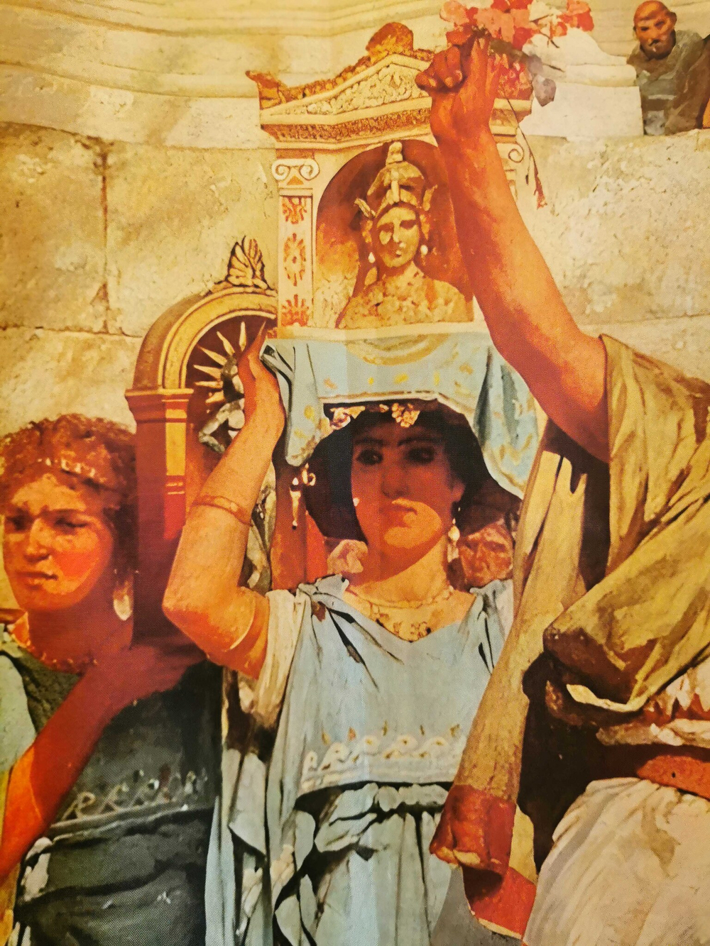 Штора «Праздник в Элевсине», по мотивам живописи художника Генриха Семирадского, картина «Фрина на празднике Посейдона в Элевсине»