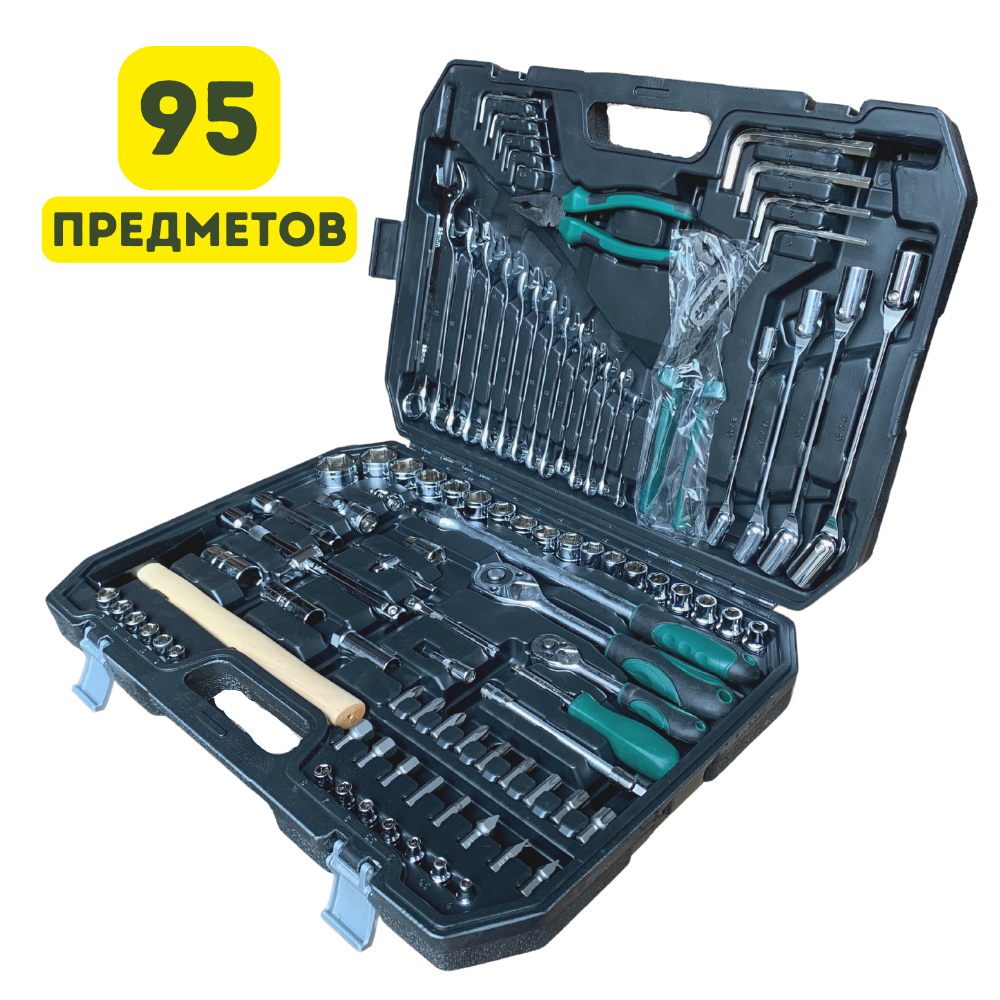 Набор инструментов HABCO 82 предмета в пластиковом кейсе, Набор ключей и головок, автомобильного инструмента