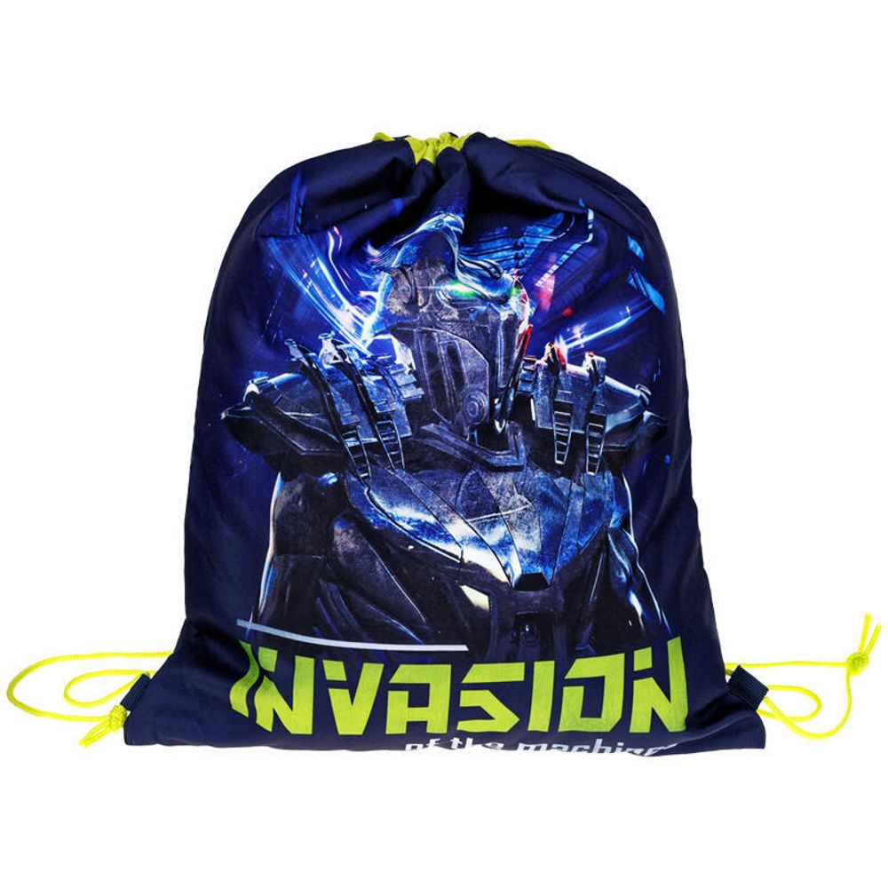 Ранец Berlingo Standard с наполнением ( мешок для обуви) Robot 35*25*14см, с анатом. спинкой