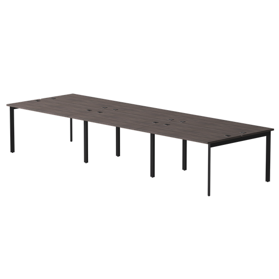 Бенч-система на 6 мест Everprof EVO на металлокаркасе 4740х670(1370)x755 опоры 45гр