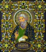 Ткань с нанесенной авторской схемой Святой Апостол Андрей Первозванный (+инструкция)