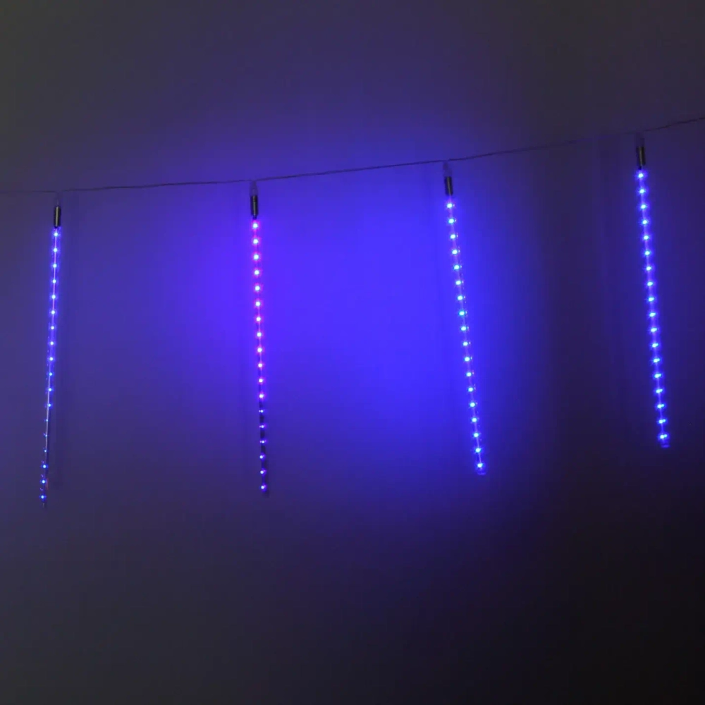 Гирлянда для улицы «Тающая сосулька» 3,0 м*50 см 288 лампы LED, IP-54, Синий (8 трубок)