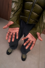 Куртка Nothomme Blue Ultra-Lightweight Water-Repellent Baffled Down Jacket "Olive Green"