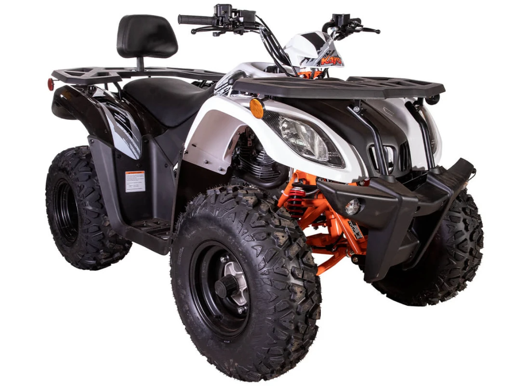 Квадрицикл KAYO AU200 спинка (белый пластик 2024 г.) (ПТС)