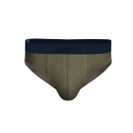 Мужские хлопковые трусы-брифы цвета хаки (Размер: M) (Цвет: хаки)