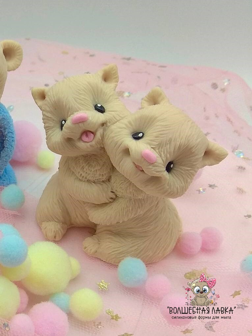 Силиконовая форма Веселые котята