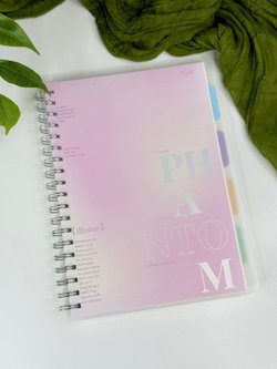 Блокнот тетрадь с разделителями формат В5 175х250 мм 110 листов розовый (3967-7)