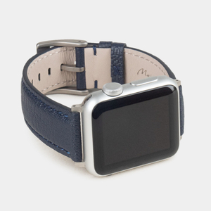 Ремешок для Apple Watch 40/41/42 mm из кожи козы, синего цвета