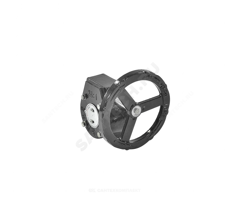 Редуктор четвертьоборотный 2010.R01 F10 22х22 квадрат для затвора Ду 300 Benarmo